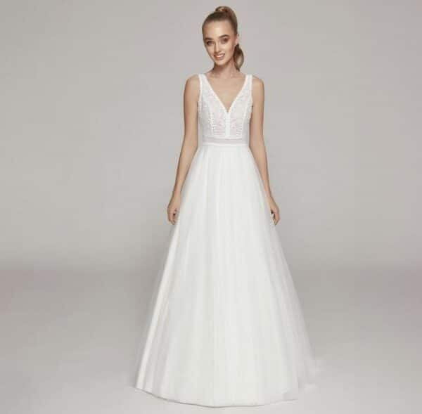 Bride Now! Brautkleid in A-Linie aus Spitze und Tüll