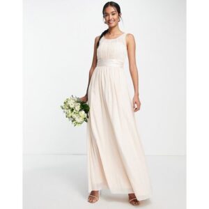 Little Mistress - Bridesmaid - Maxi-Brautjungfernkleid aus Chiffon in Rosé-Rosa