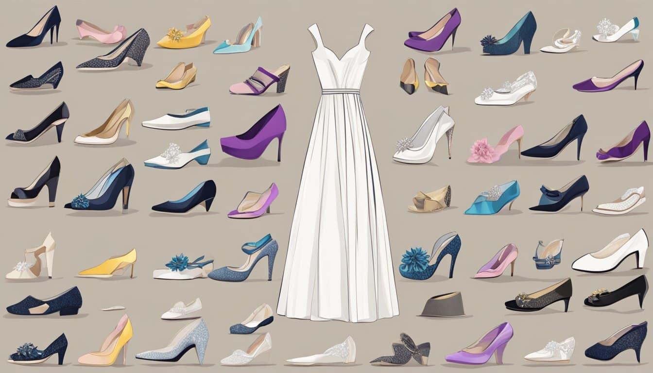 Welche Brautschuhe zu welchem Kleid?